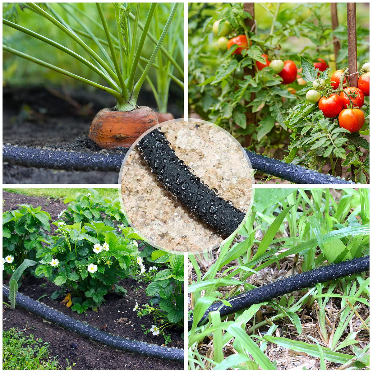 Coiled StyDDI hose stored compactly after use for easy off-season storage