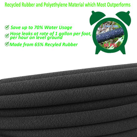 Water seeps directly to soil with StyDDI soaker hose for efficient moisture