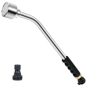STYDDI soft rain watering wand front view, lightweight aluminum body for easy garden watering.