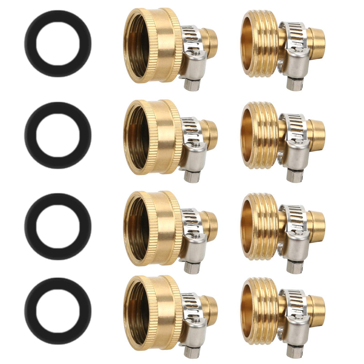 STYDDI solid brass hose-end female connector close-up for quick hose repairs.