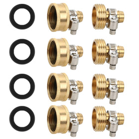 STYDDI solid brass hose-end female connector close-up for quick hose repairs.