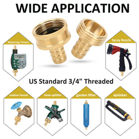 STYDDI solid brass hose-connectors assembly with a durable seal.