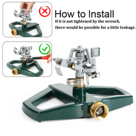 STYDDI stable base prevents tipping under proper water pressure.