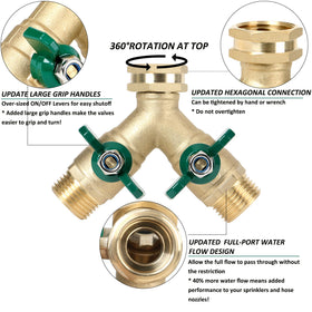 STYDDI swivel brass nut ensures easy installation on standard faucets.