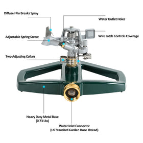 STYDDI swivel hose connection keeps hoses flat for tidy installation.