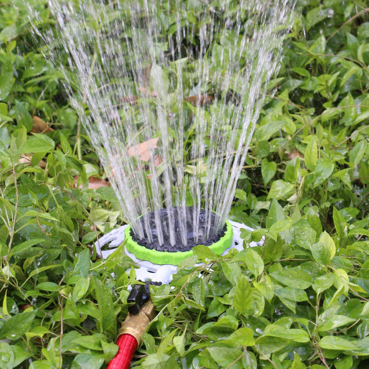 Metal swivel connection simplifies attaching to standard hoses