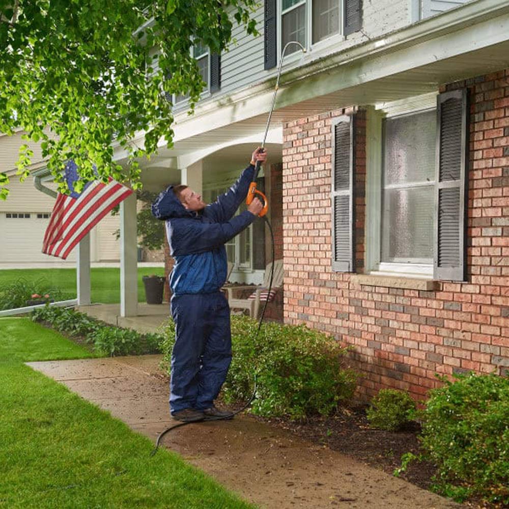 STYDDI U-shaped design closeup for efficient ground-level gutter cleaning