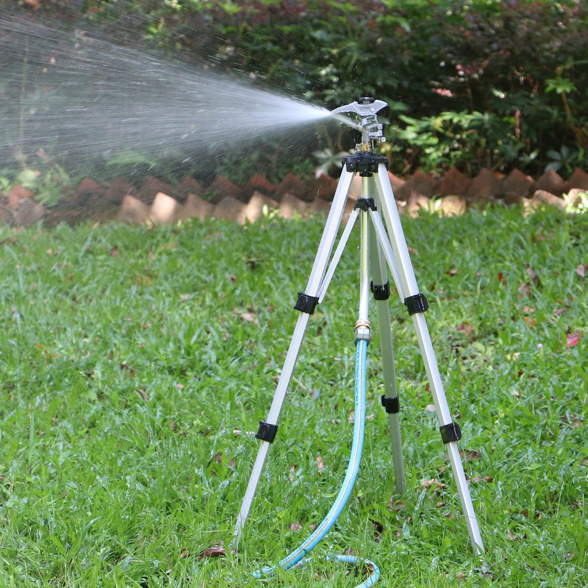 STYDDI wide-area irrigation helps protect landscapes around fences and shrubs with fewer passes.