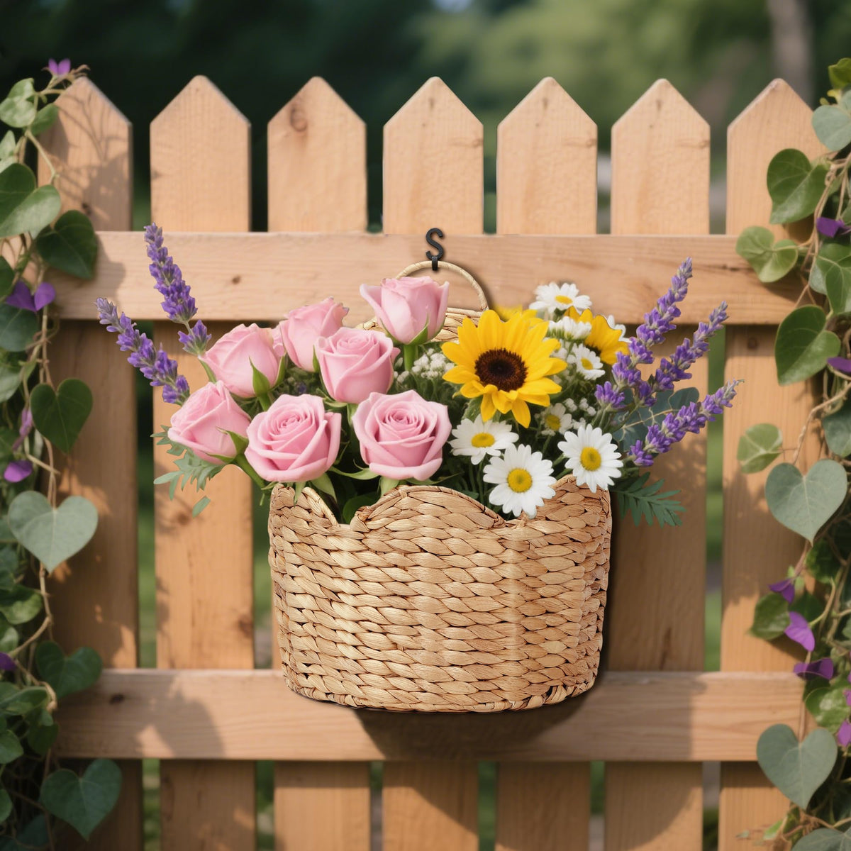 Stylave garden kitchen organizer basket for entryway to patio use