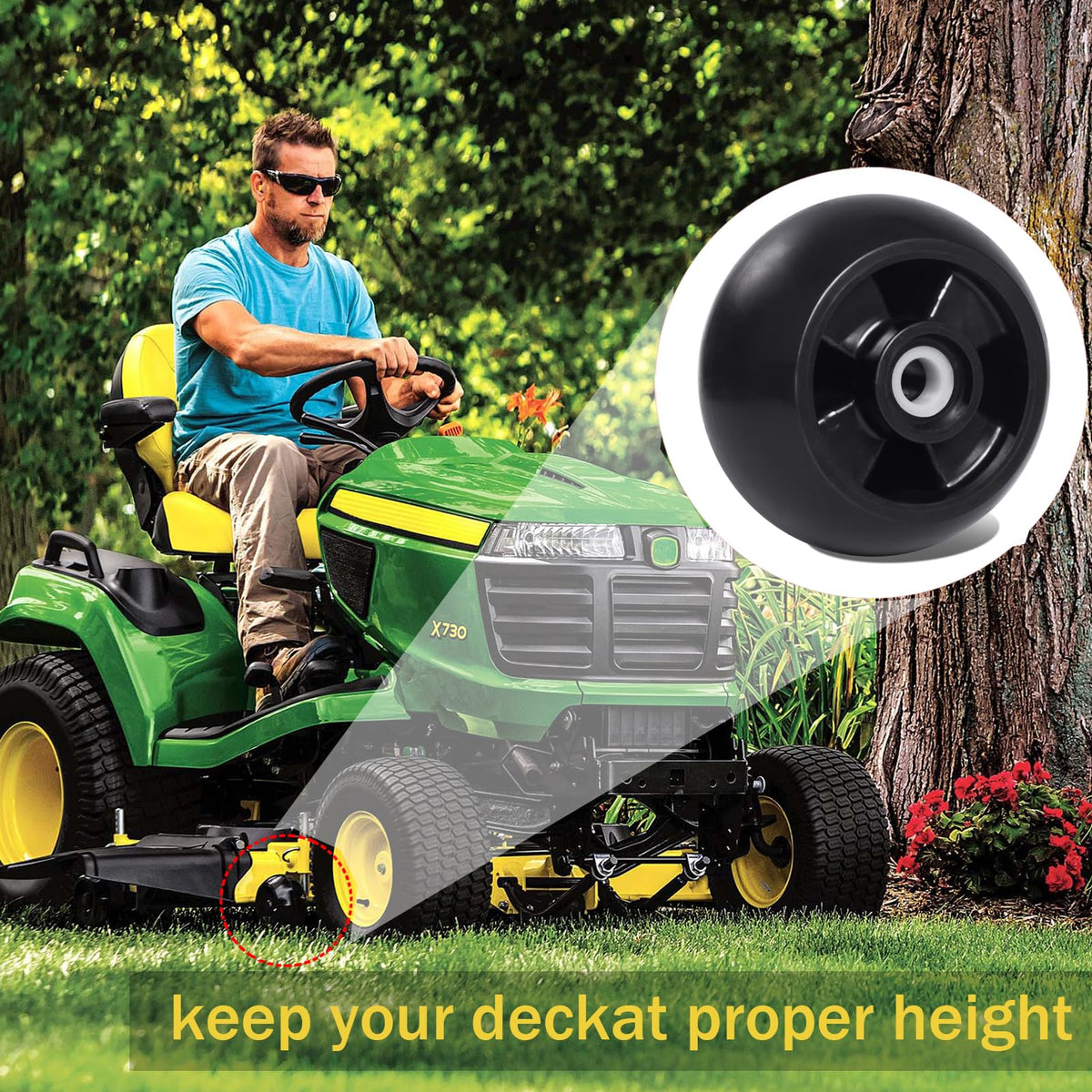SuamoTerr grease fittings enable easy maintenance for smooth mower operation.