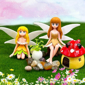 Suartus 3D tiny fairy figures ideal for terrariums