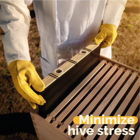 Subernig Bee Feeder durable wood construction withstands weather.