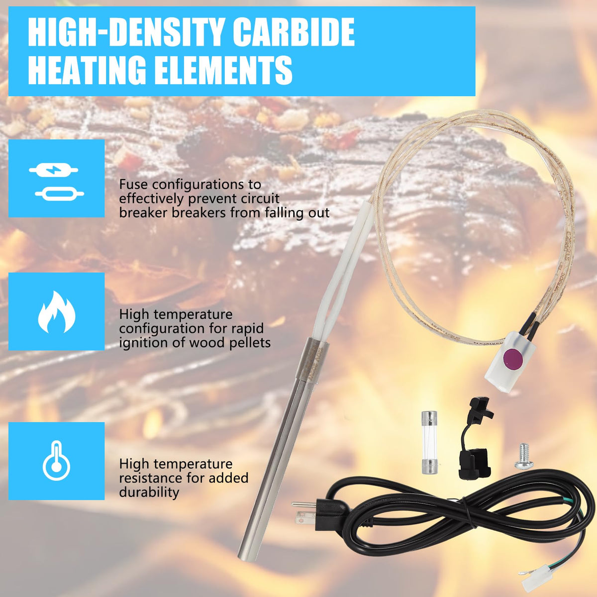 Subody Cldkz power cord: safe, flexible grill power connection
