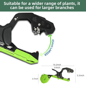 SUCA plant tying gun with 45mm opening suitable for thicker branches.