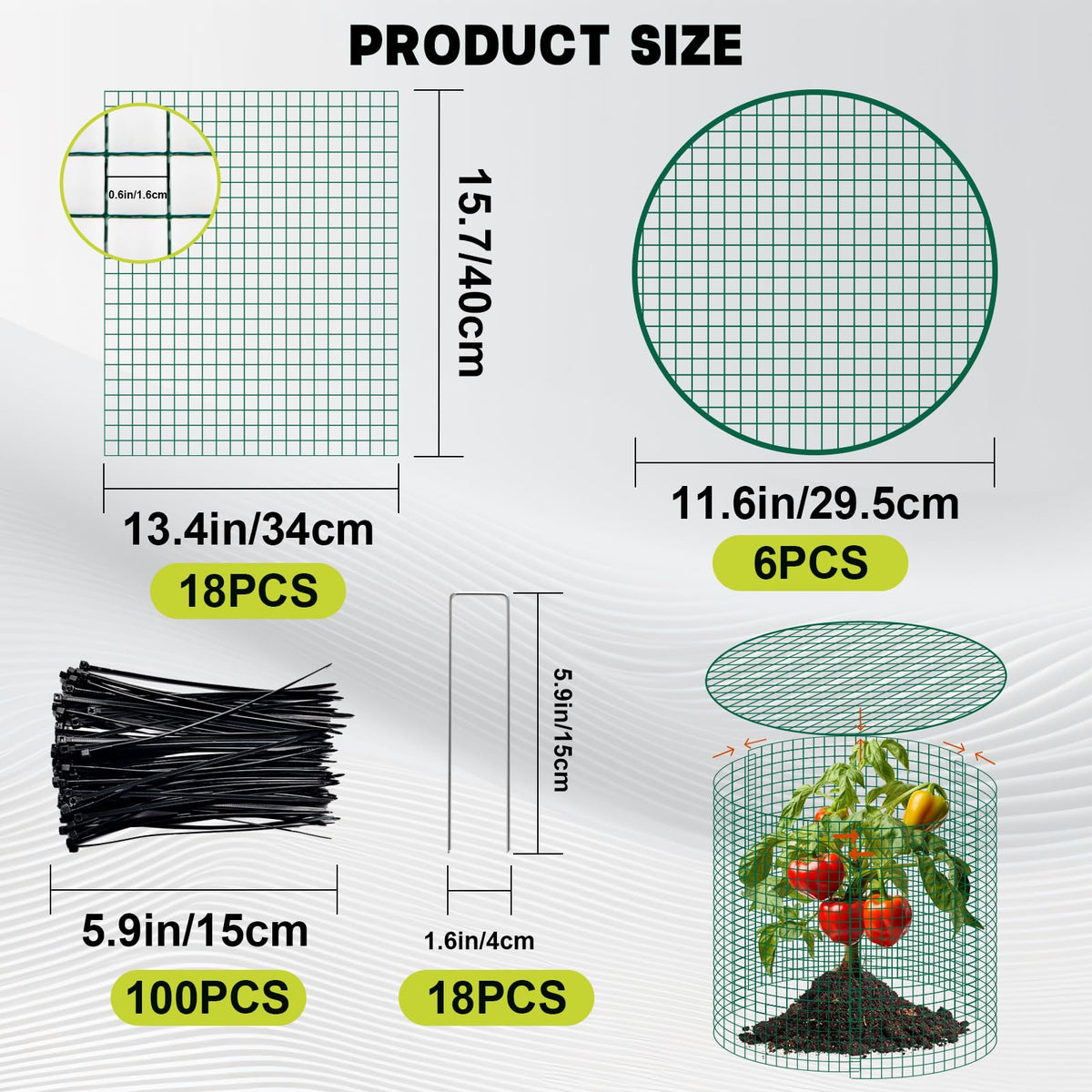 succulentlovers detachable cover cages provide easy plant access without hindering growth.