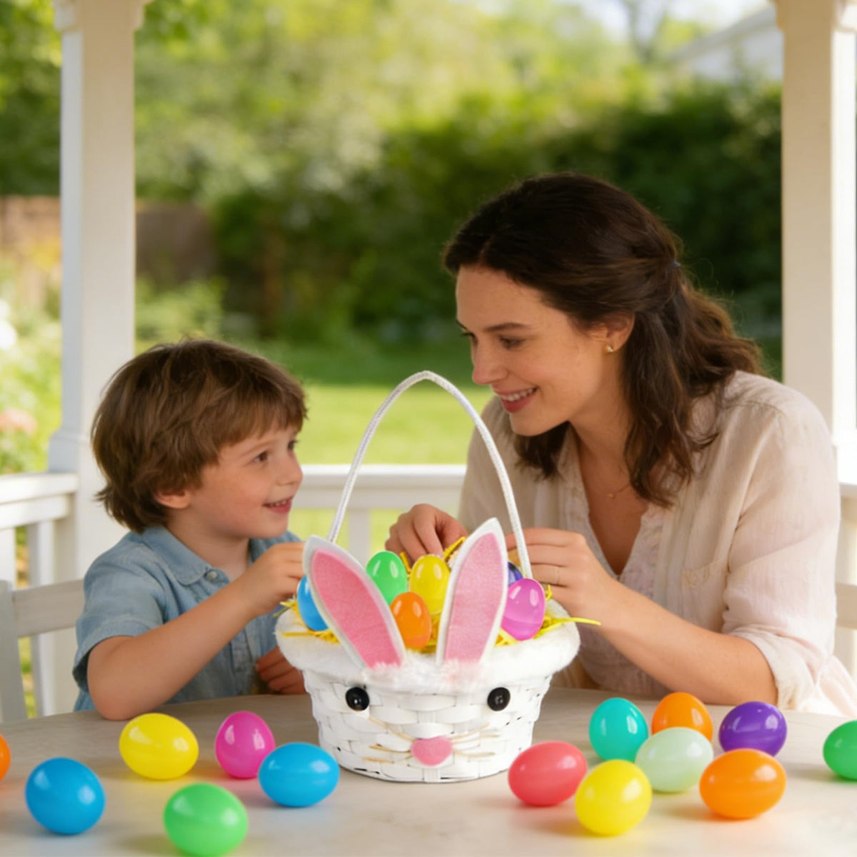 SucculentLovers green Easter grass filler enhances spring table décor