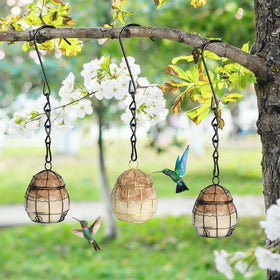 SucculentLovers hummingbird nesting ball assembly shows durable construction for outdoor use