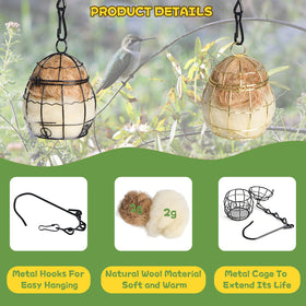 SucculentLovers metal frame with rust-resistant coating provides secure hanging