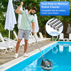 succulentlovers pool retrieval hook features a non-slip rubber wrap for secure handling