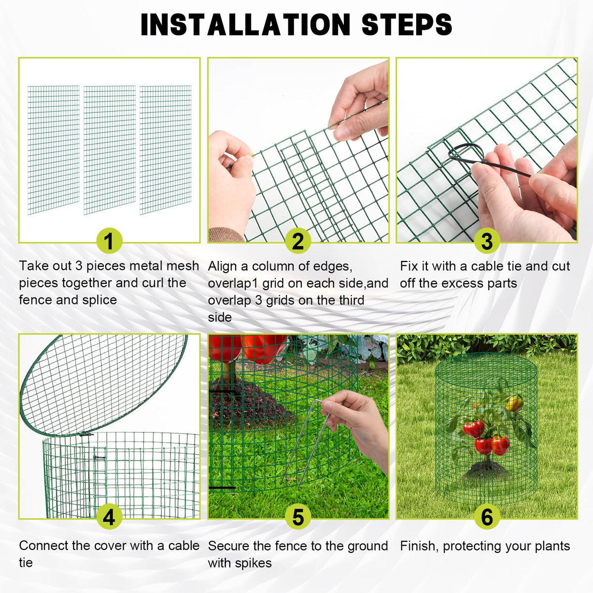 succulentlovers rust-resistant metal mesh delivers durable garden protection.