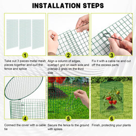 succulentlovers rust-resistant metal mesh delivers durable garden protection.