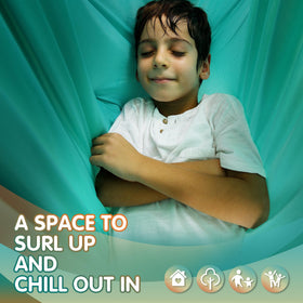 Suchdeco cocoon hug design sensory hammock providing a secure, cozy seating feel.