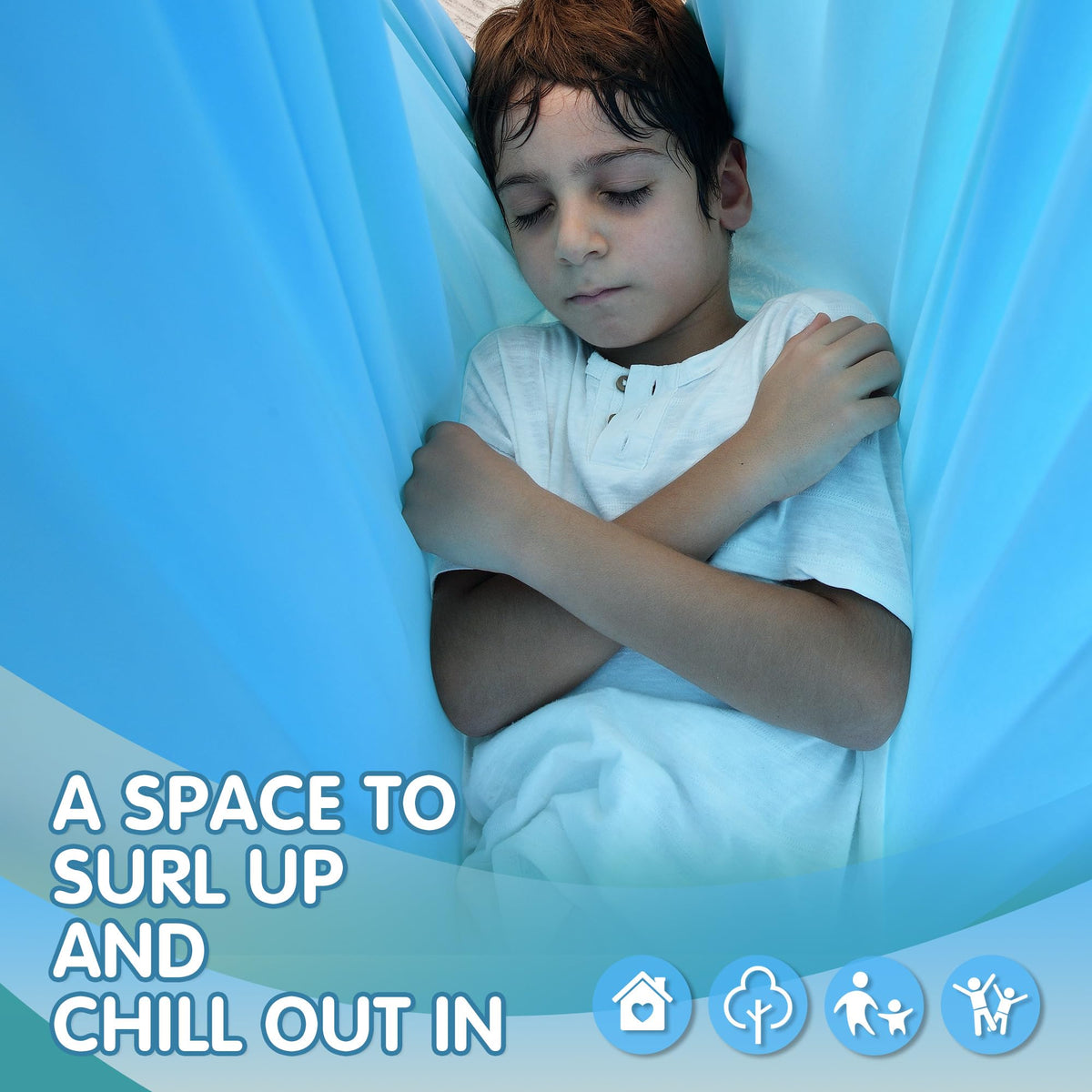 Suchdeco Sensory Swing supports up to 300 lbs for kids and adults
