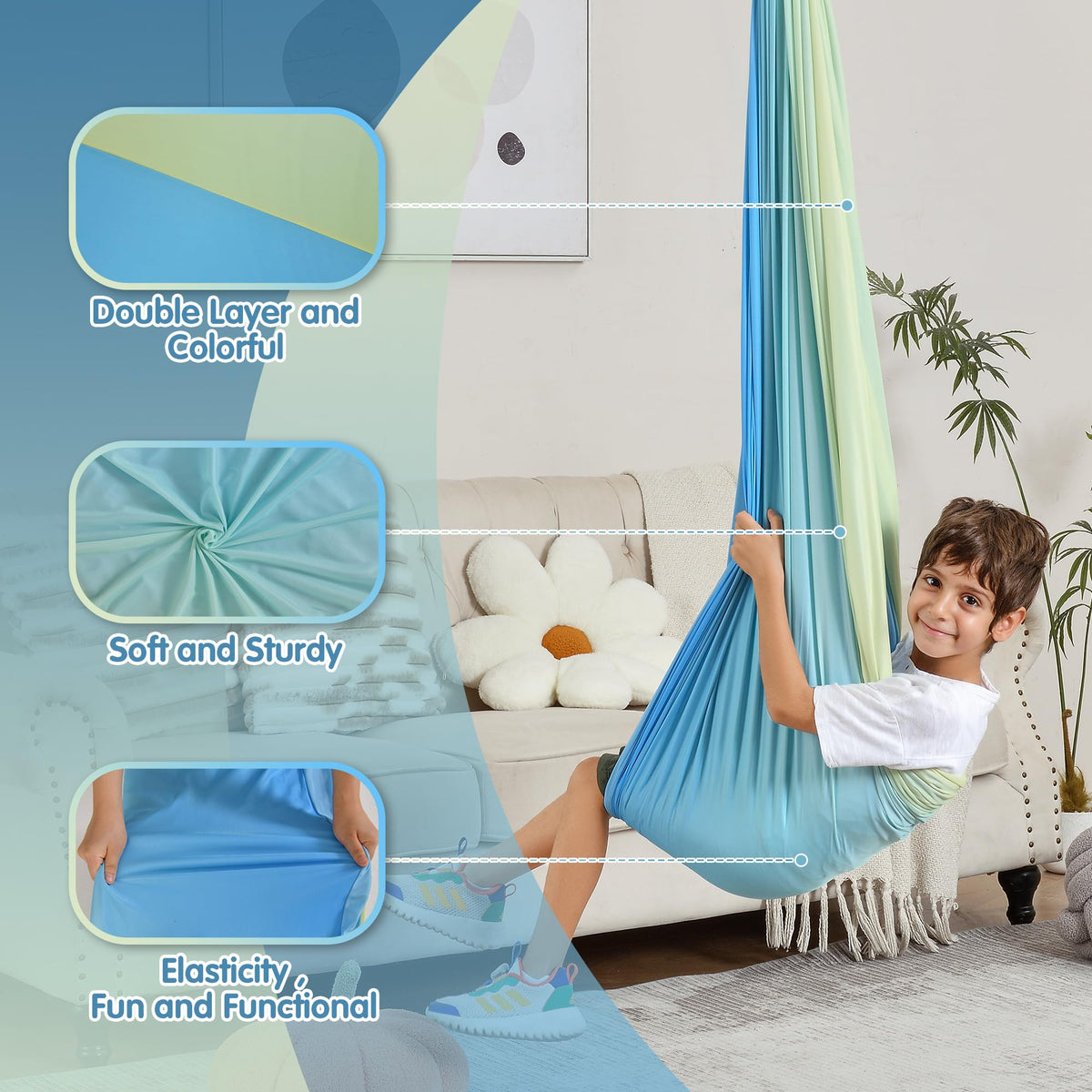 Suchdeco Sensory Swing makes a thoughtful gift for sensory seekers