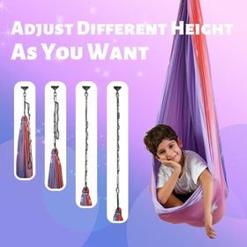 Suchdeco Sensory Swing fabric is double-layer, washable, and nonslip.