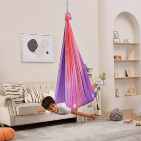 Suchdeco Sensory Swing supports up to 300lbs for kids and adults.