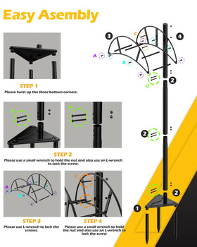 S SUCHEK heavy-duty hose holder supports long hoses with durable design.