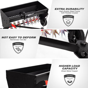 Suchtale Flow control plate with indicators enables precise, waste-minimizing spreading.