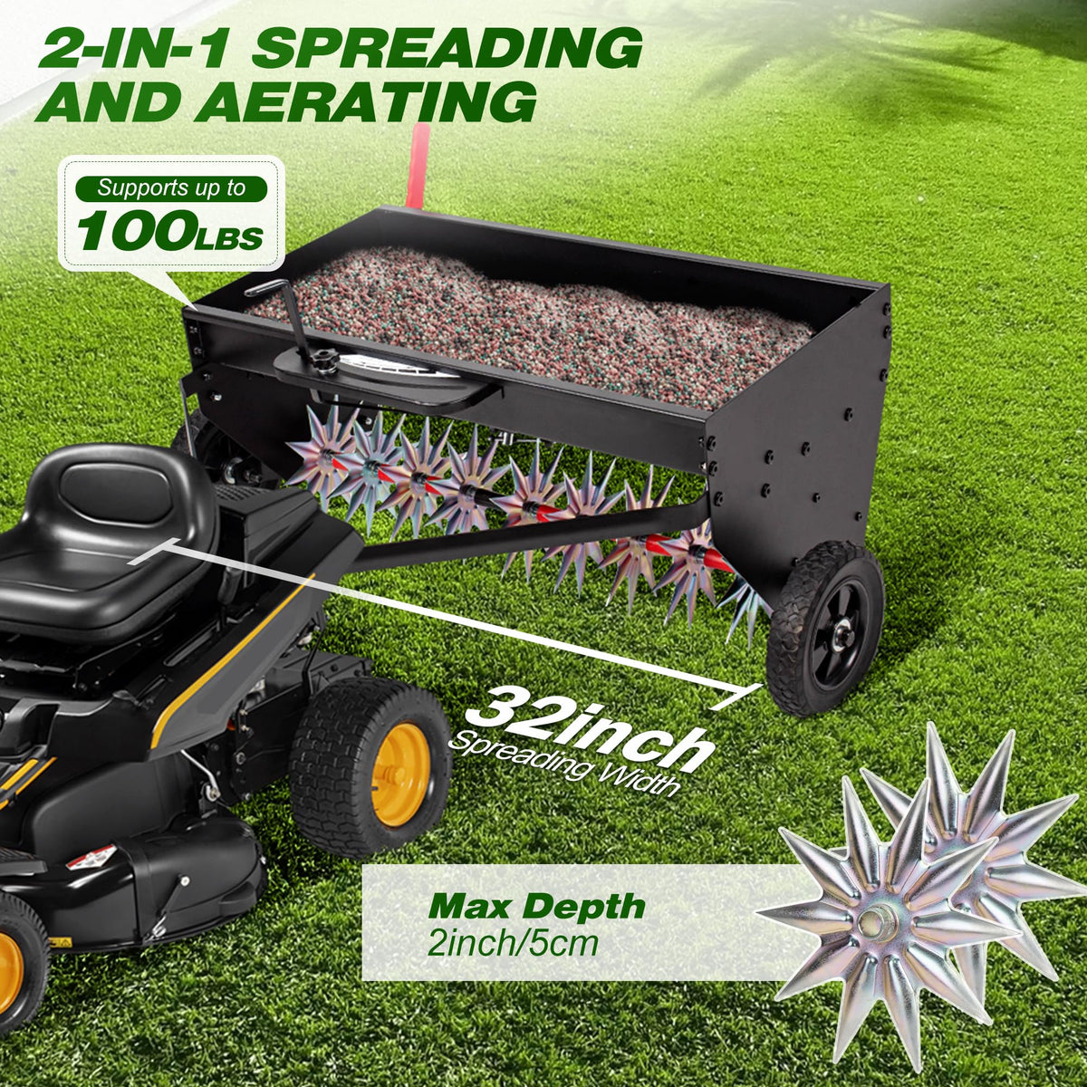 Suchtale independent-rotating tines maximize root access and nutrient reach.