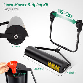 Suchtale striping kit sand port and funnel setup for cleaner loading.