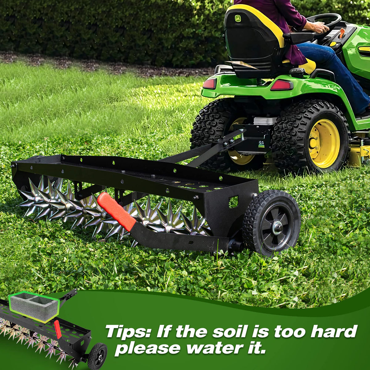 Suchtale pin style hitch enables quick coupling to ATV