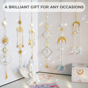 suddus crystal bead chain suncatcher creates shimmering room accents