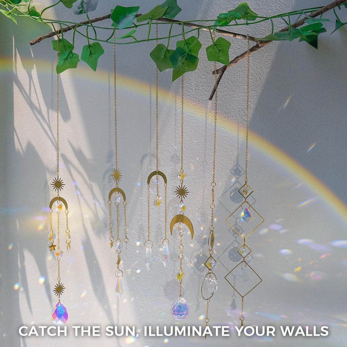 suddus k9 crystal prisms rainbow brightening walls and windows