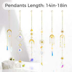 suddus wall hanging prism crystal suncatcher reflects light beautifully