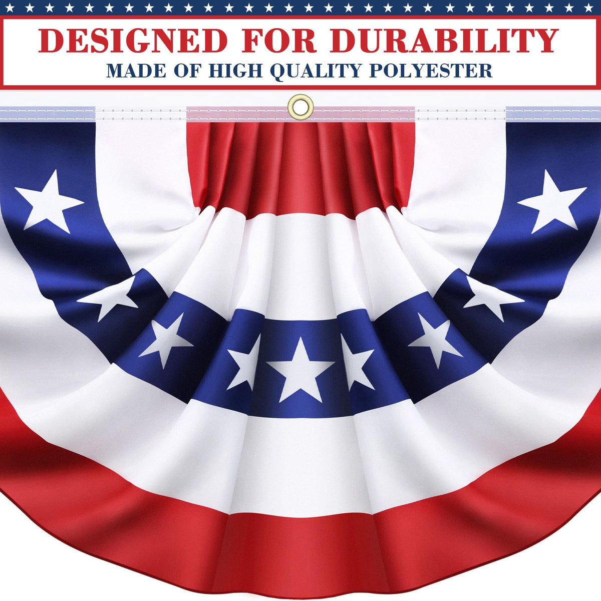 Sufuplay heavy-duty polyester flags awaiting sun and breeze outdoors