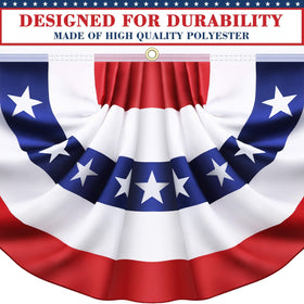 Sufuplay heavy-duty polyester flags awaiting sun and breeze outdoors