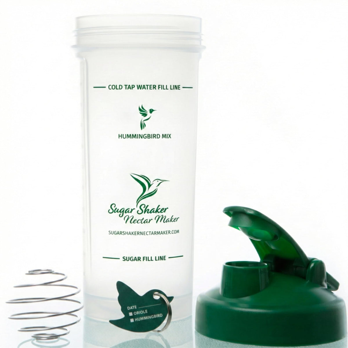Sugar Shaker Nectar Maker pours instant nectar for backyard birds with no boiling needed