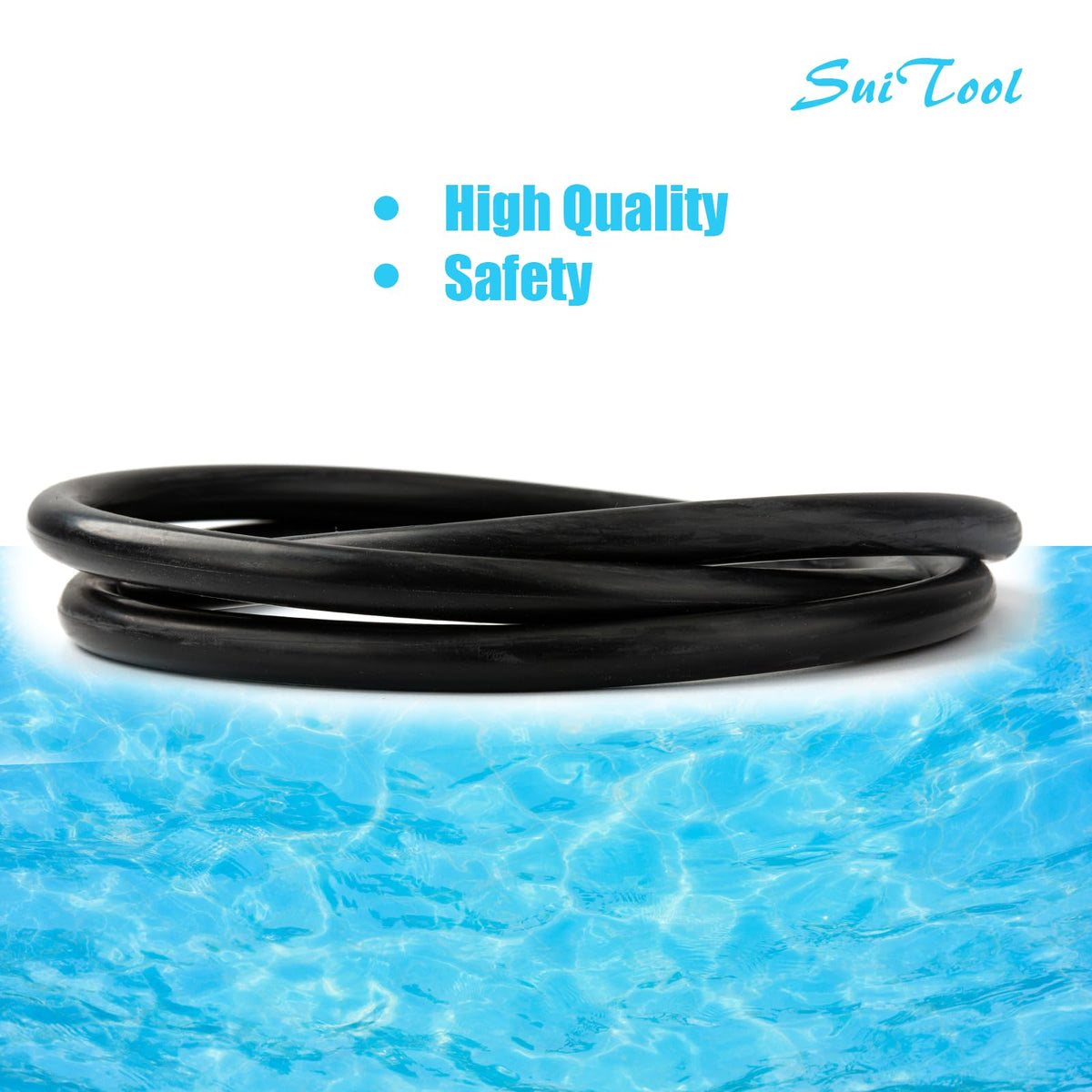 Close-up of durable material O-ring for long-lasting pool filtration