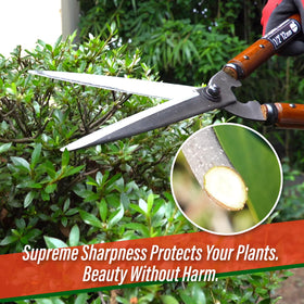 SUIZAN hedge shears 22.6 balance highlights steady control during pruning.