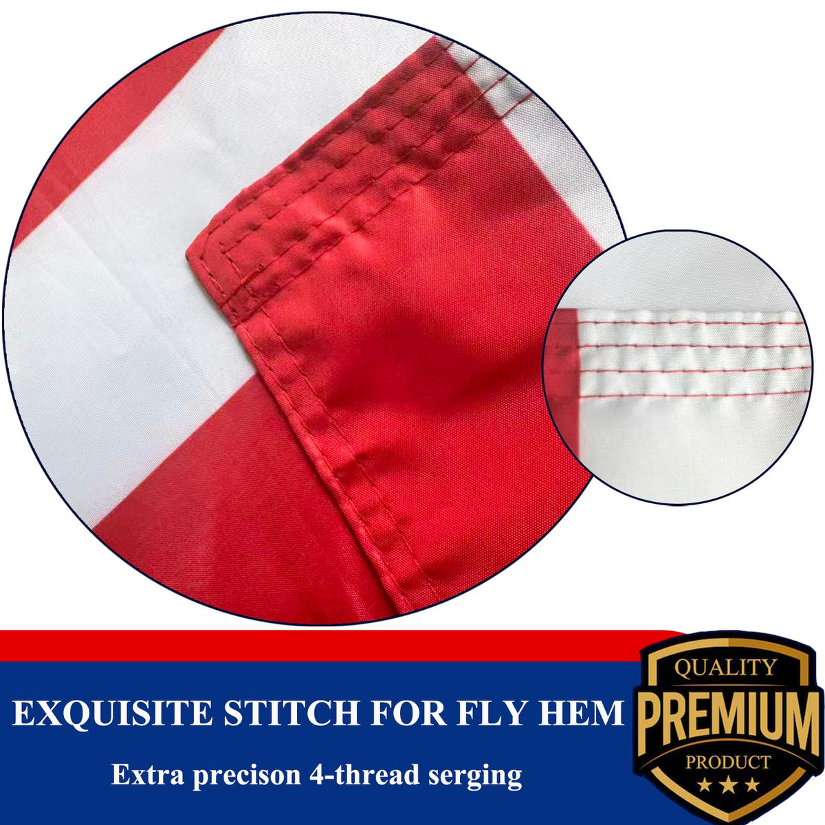 SUJEB double-stitched flag resists tearing for long-term outdoor use.