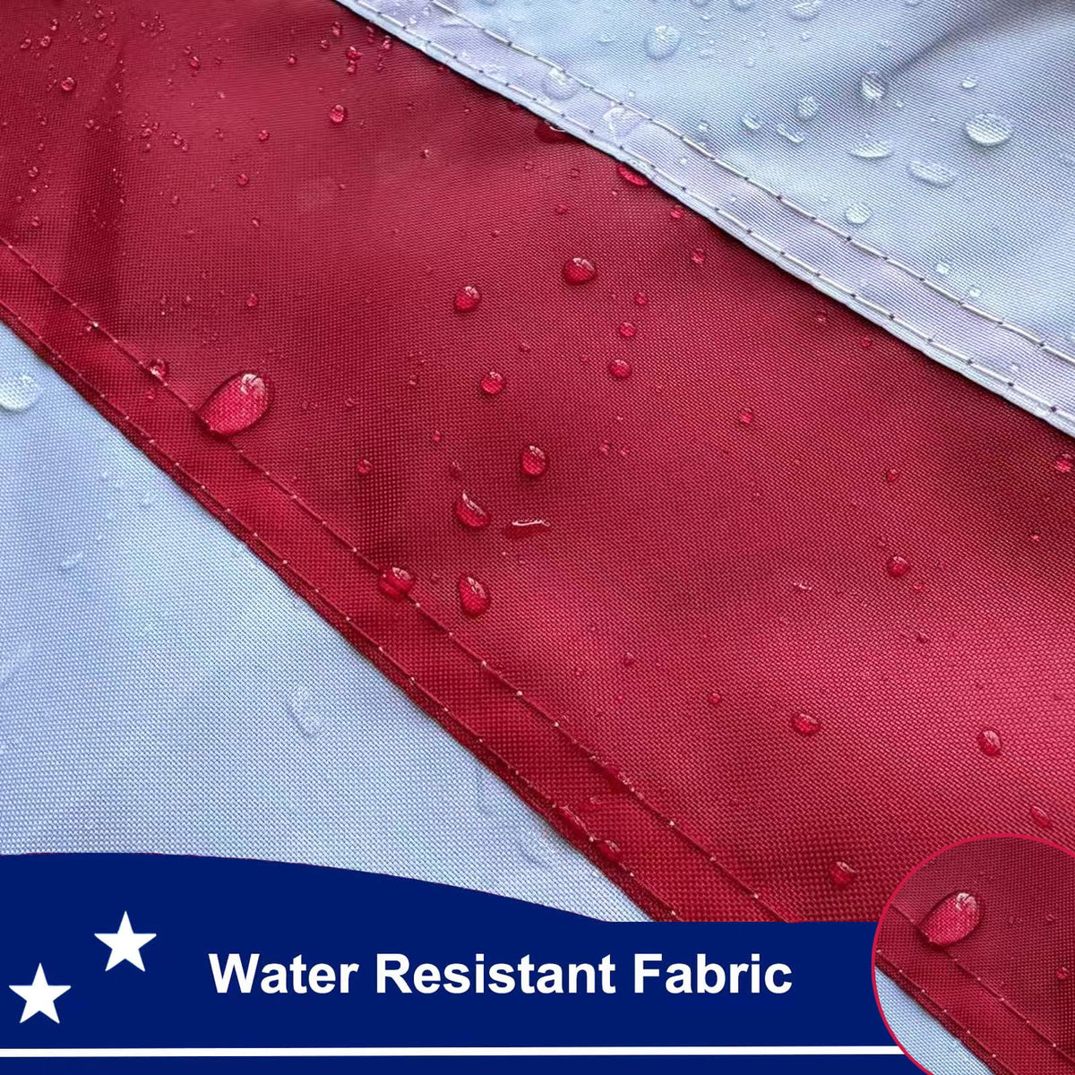 SUJEB nylon fabric texture conveys rugged durability for outdoor celebrations.