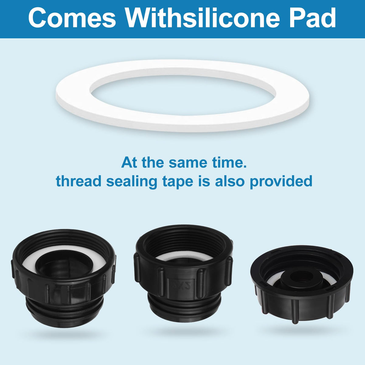 SUKABU complete setup kit includes valve, quick disconnect, and sealing tape.