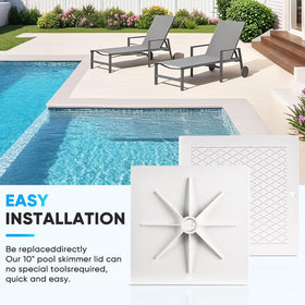 SUKABU easy clip-in lid protects the pool from leaves and debris.