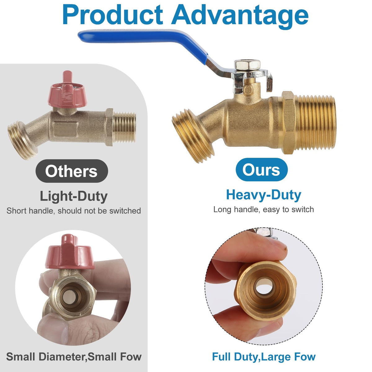 SUKABU lead-free brass faucet ensures durable, safe water transfers.