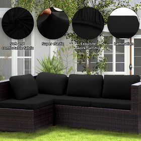 Color options Black Navy Red complement outdoor decor