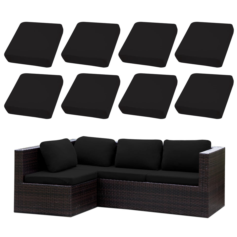 SUKAIKEQA outdoor cushion covers 8pc-set on a sectional sofa refreshes seating